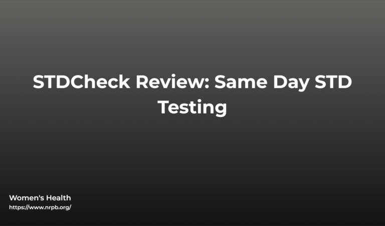 Stdcheck Review: Same Day Std Testing