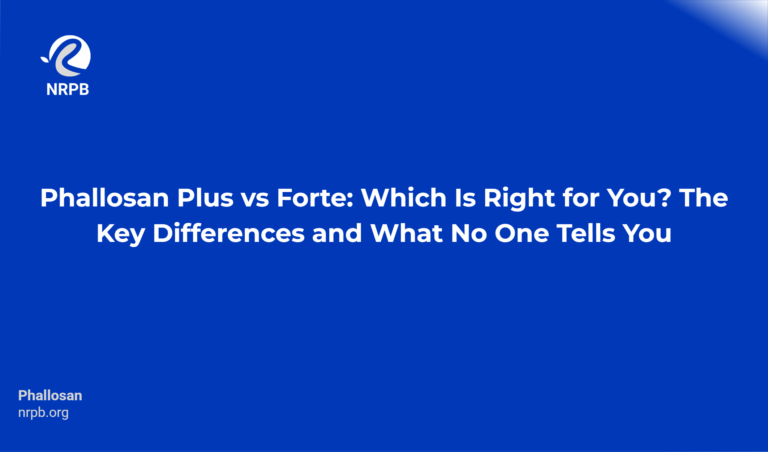 Phallosan Plus Vs Forte: Which Is Right For You? The Key Differences And What No One Tells You